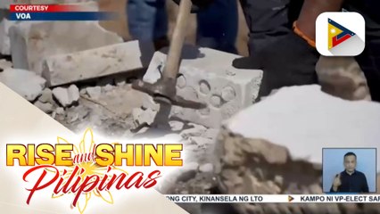 Ilang residente sa Kyiv, Ukraine, sinimulan nang itayo ang mga nasirang bahay