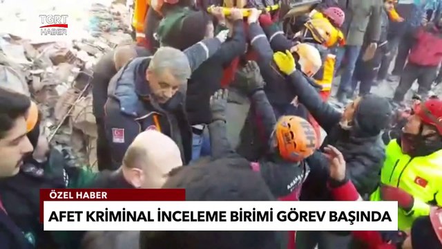 Afet Kriminal İnceleme Birimi Görev Başında - TGRT Haber