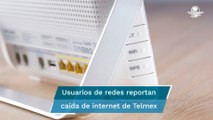 Usuarios de redes reportan caída de internet de Telmex