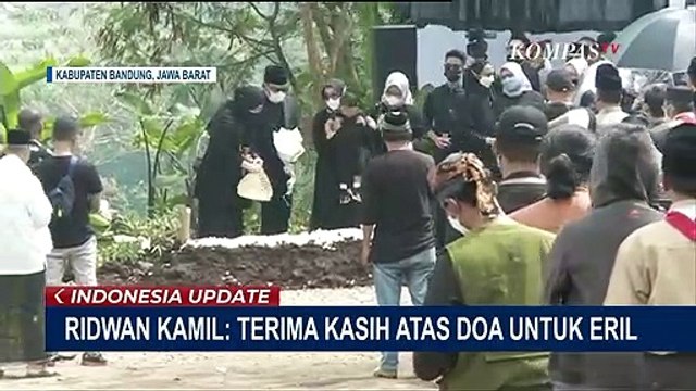 Warga Ikuti Pemakaman Eril Putra Sulung Ridwan Kamil di Cimaung