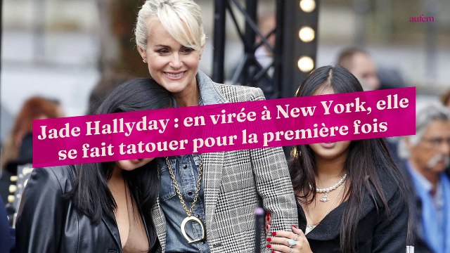Jade Hallyday : en virée à New York, elle se fait tatouer pour la première fois