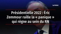Présidentielle 2022 : Éric Zemmour raille la « panique » qui règne au sein du RN