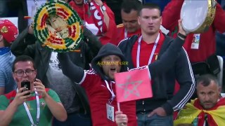 إسبانيا تحت القصف المغربي_ إسبانيا _ المغرب 2-2 كأس العالم 2018 وجنون جواد بدا جودة عالية 1080i