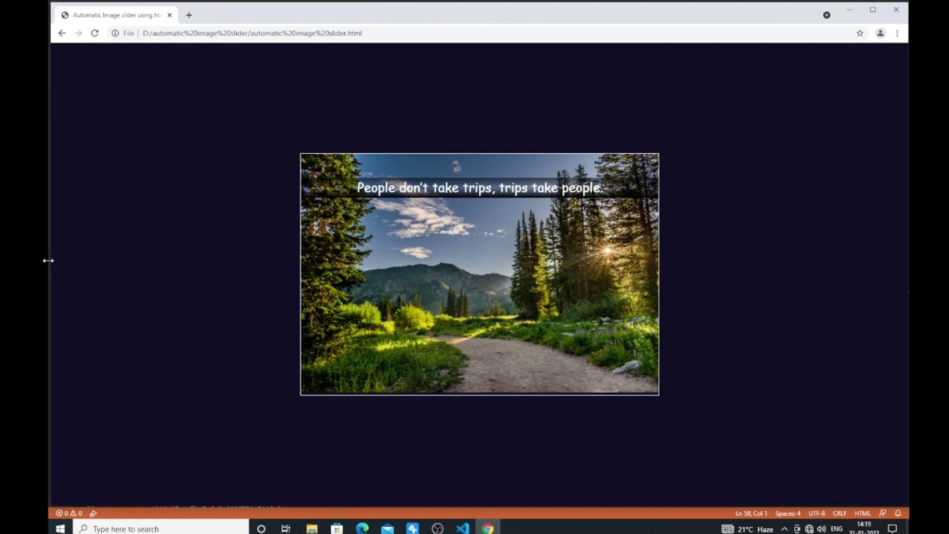 ⁣How to Create Image Slider in HTML and CSS/Auto image slider/Responsive ImageSlider using CSS and ja