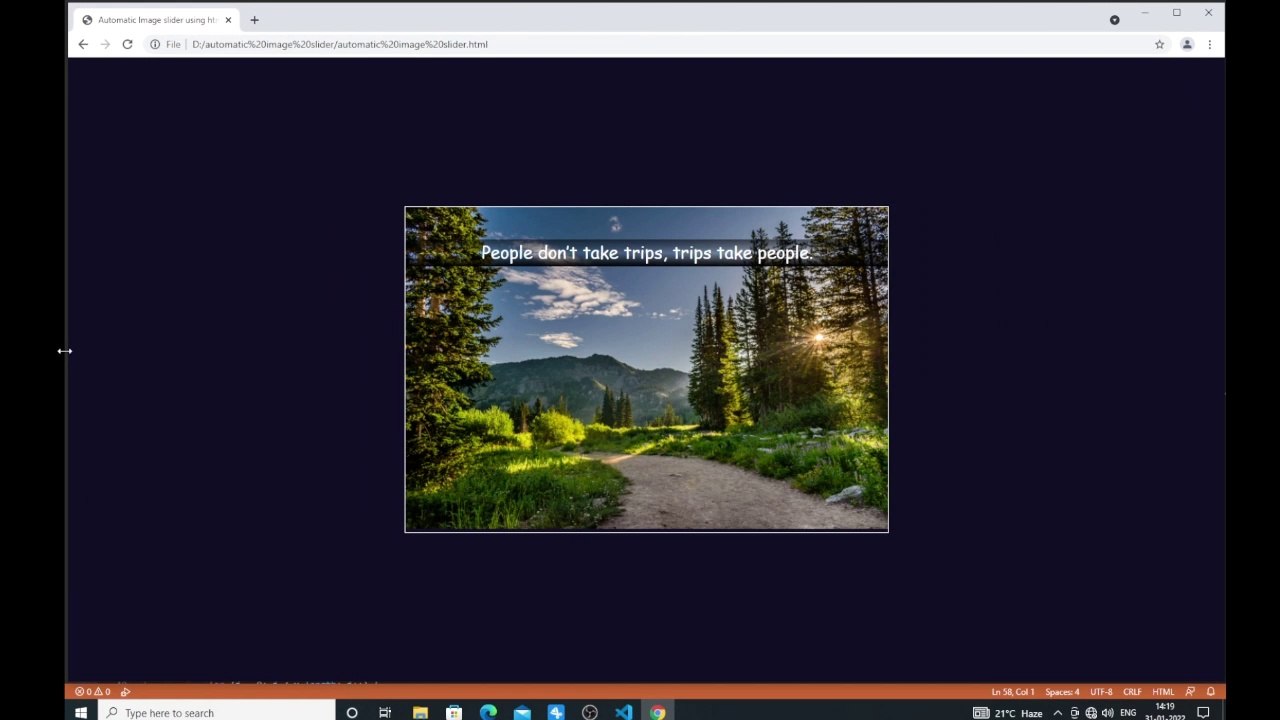 How to Create Image Slider in HTML and CSS/Auto image slider/Responsive