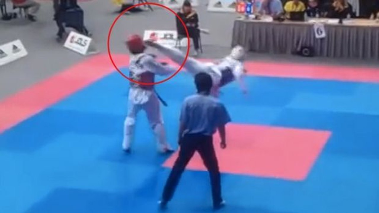 Taekwondo: ein rasend schnelles ko dank eines climbing kicks