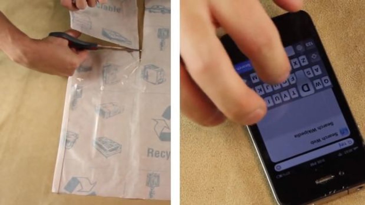 Dieser Trick ist unglaublich. Sie werden nie wieder eine Schutzfolie für Ihr Smartphone kaufen.