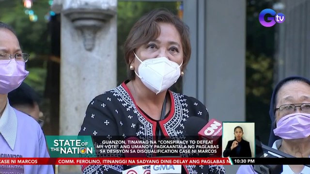 Guanzon, tinawag na Conspiracy to defeat my vote ang umano'y pagkaantala ng paglabas sa desisyon sa disqualification case ni Marcos | SONA
