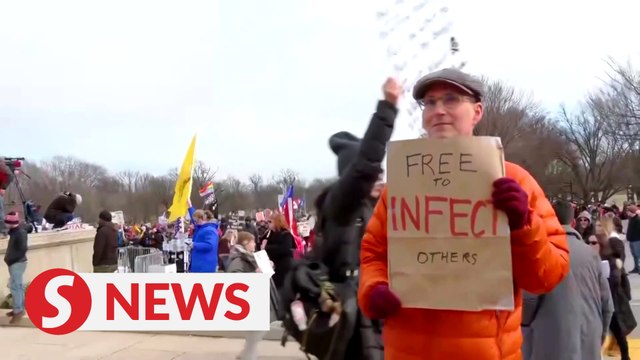 Thousands march against Covid-19 mask and vaccine mandates