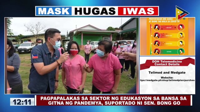 Pagpapalakas ng sektor ng edukasyon sa bansa sa gitna ng pandemya, suportado ni Sen. Bong Go
