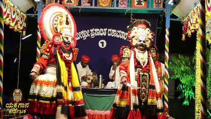 ಕಟೀಲು ಯಕ್ಷಗಾನ ಮೇಳ |  ರಕ್ತಬೀಜನ ಸಂಭಾಷಣೆ ಮತ್ತು ಹಾಡಿನ ಸುಂದರ ದೃಶ್ಯ