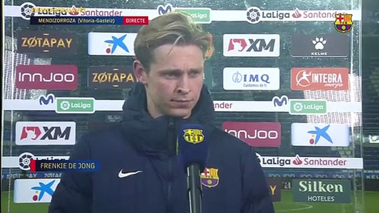 Declaraciones de Frenkie de Jong tras el Alavés-Barça / FCB