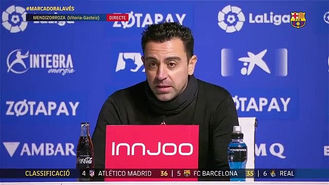 Rueda de prensa de Xavi tras el Alavés-Barça / FCB