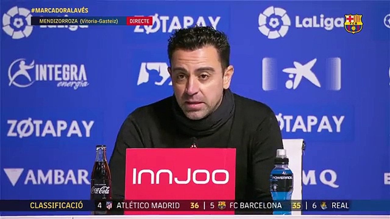Rueda de prensa de Xavi tras el Alavés-Barça / FCB
