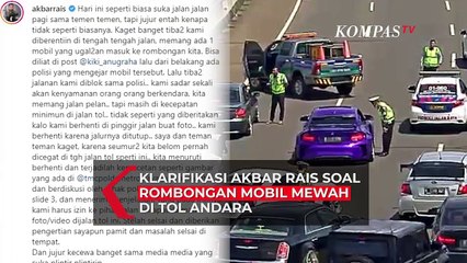 Klarifikasi Akbar Rais, Anggota Rombongan Mobil Mewah yang Konvoi di Tol Andara: Kami Diberhentiin