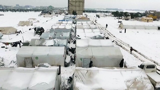 Nevão provoca crise de deslocados na Síria