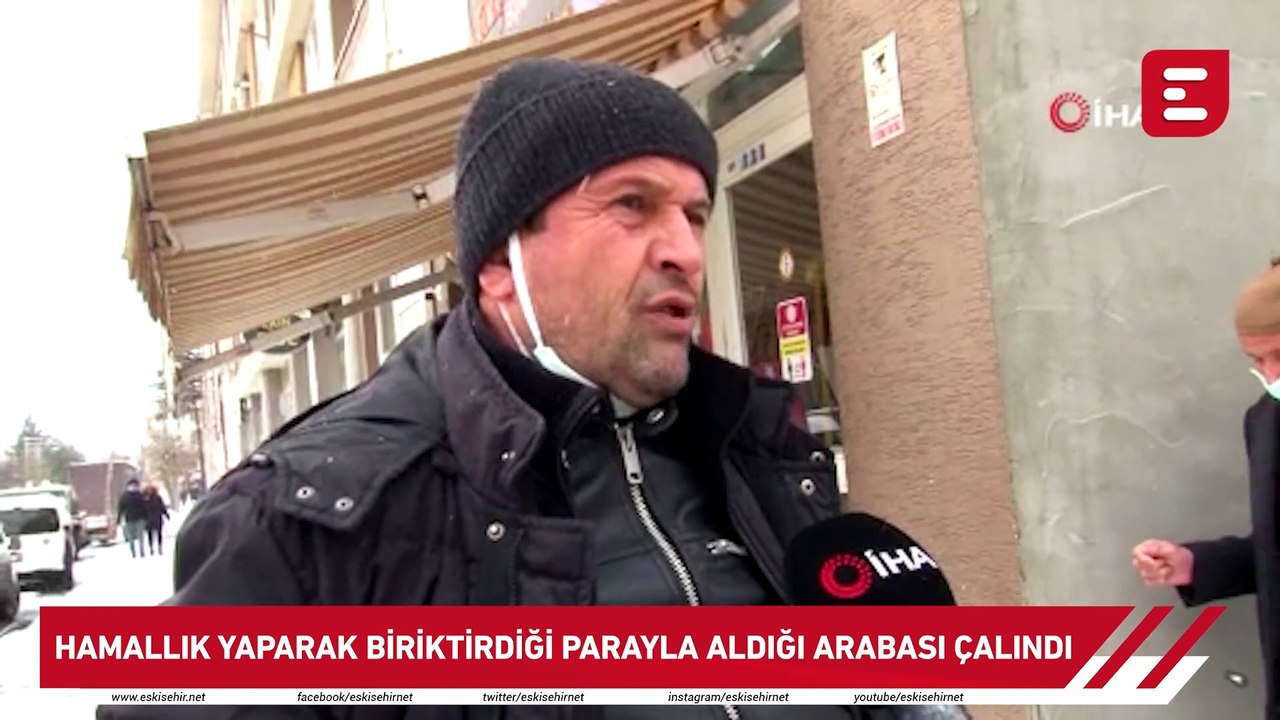 Hamallık yaparak biriktirdiği parayla aldığı arabası çalındı