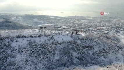 İzmit Körfezi beyaz gelinliğini giydi