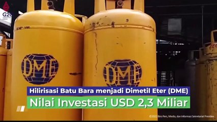 Presiden Jokowi Groundbreaking Proyek Hilirisasi Batu Bara Menjadi Dimetil Eter, Kab. Muara Enim