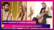Varun Dhawan Shares Unseen Wedding Photos With Wife Natasha Dalal On Their First Marriage Anniversary; Aditya Narayan & Wife Shweta Agarwal Announce Pregnancy