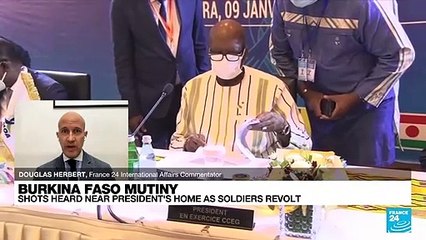 Shots heard near Burkina Faso president's home