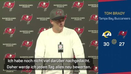 Brady über Zukunft: "Habe noch nicht nachgedacht"