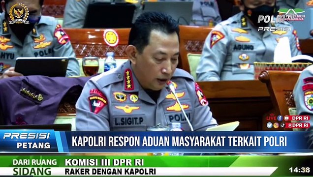 Rapat Kerja Kapolri dengan Komisi III DPR RI