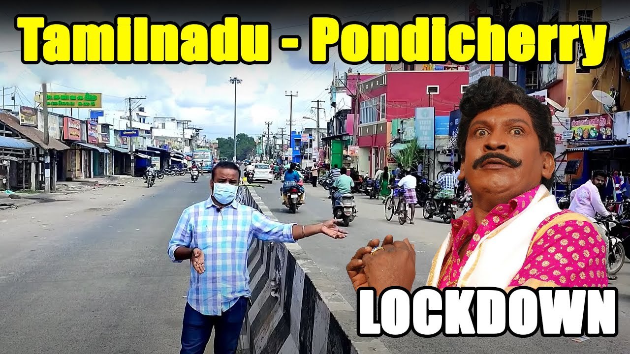 Roadக்கு அந்த பக்கம் Lockdown இந்த பக்கம் இல்ல - தமிழ்நாடு - பாண்டிச்சேரி _ Corona Lockdown