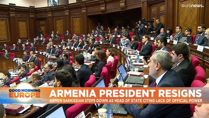 Armenia's president resigns over position's lack of power