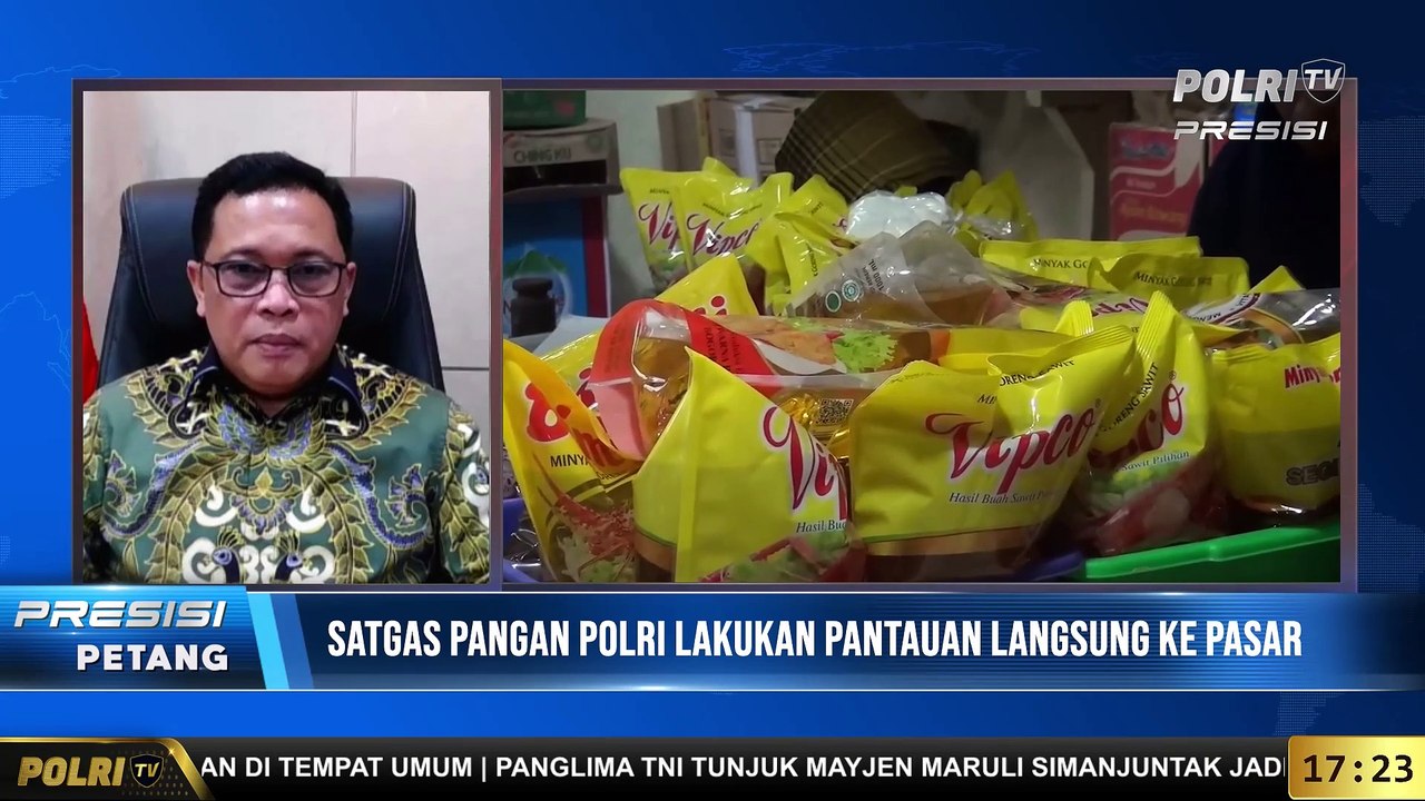 Live Dialog Ketua Satgas Pangan Polri Irjen Pol Helmy Santika Monitoring Minyak Goreng di Pasaran