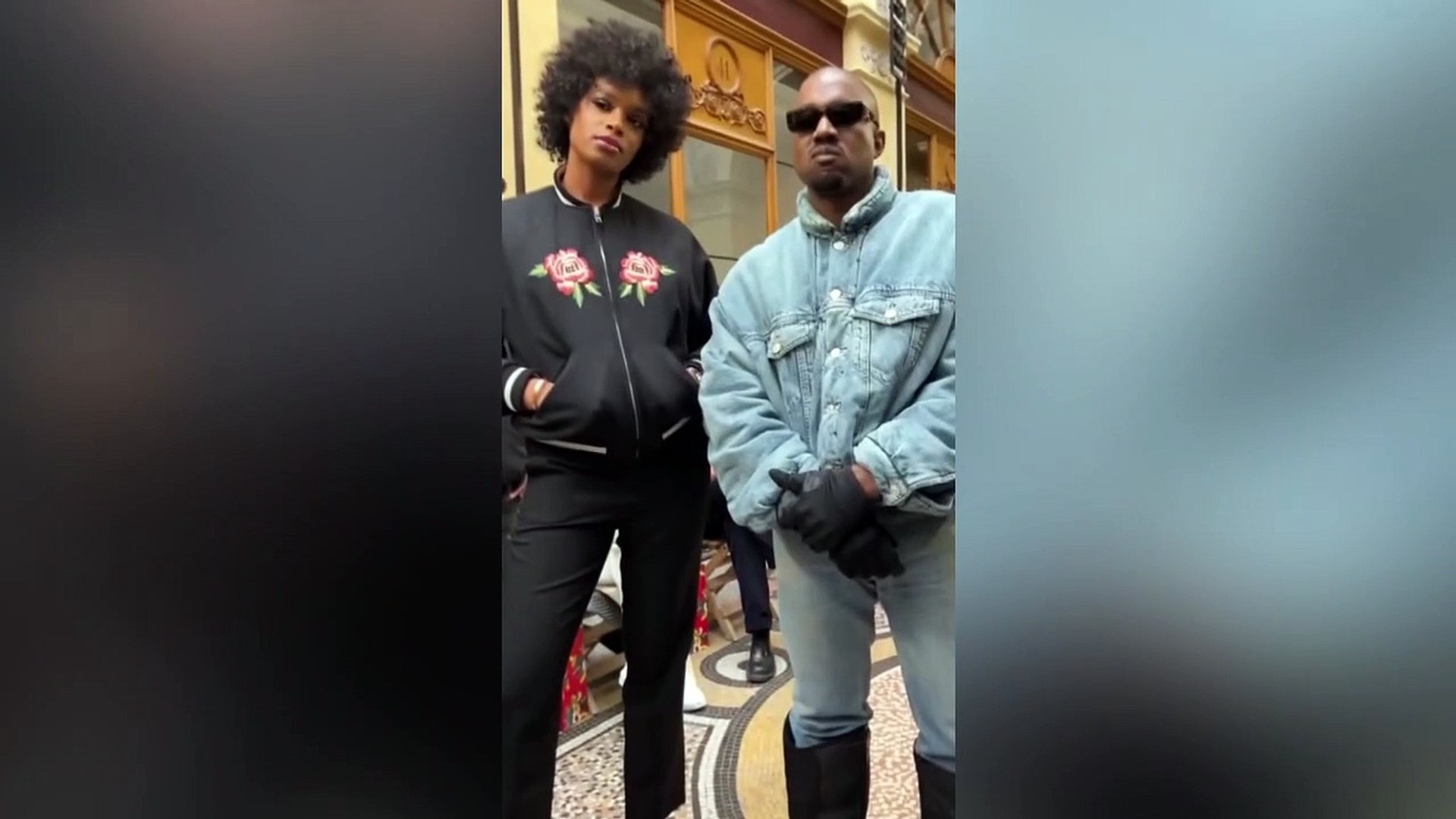 ⁣Didistone, la fille de Koffi Olomidé et Kanye West au défilé de mode Kenzo