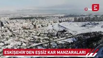 Eskişehir'den eşsiz kar manzaraları