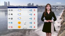 [종합뉴스 날씨]내일 전국 곳곳 눈·비…큰 추위 없지만, 빙판길 주의