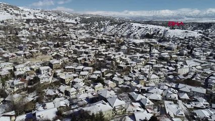 KADİM ŞEHİR ELMALI'DA KAR GÜZELLİĞİ