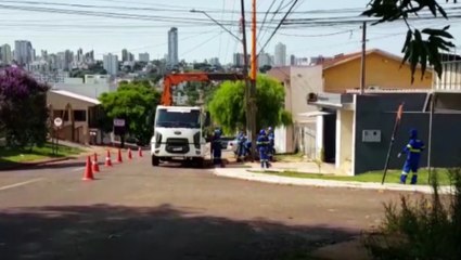 Surpresa! Empresários chegam para trabalhar e manutenção da Copel faz muitos perderem o dia