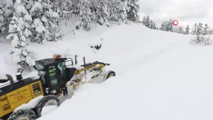 Sinop'ta karla mücadele: 300 köy yolu kapalı