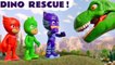 PJ Masks Toys Rescue Story with Dinosaur Toys for Kids and the Funlings in this Stop Motion Full Episode English Toy Story Video for Kids by Kid Friendly Family Channel Toy Trains 4U