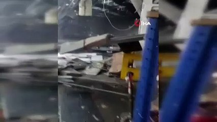 İstanbul Havalimanı'nda kargo tesisinin çatısı çöktü