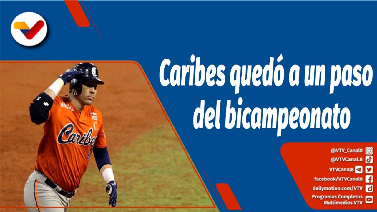 Deportes VTV | Caribes de Anzoátegui toma la ventaja en la serie y está a una victoria del bicampeonato en la LVBP