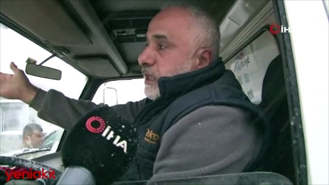 Karda yolda kalan vatandaş İmamoğlu'na isyan etti!