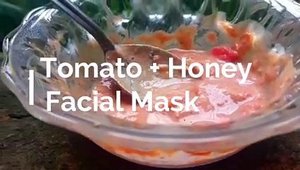 ماسك البندورة والعسل للبشرة