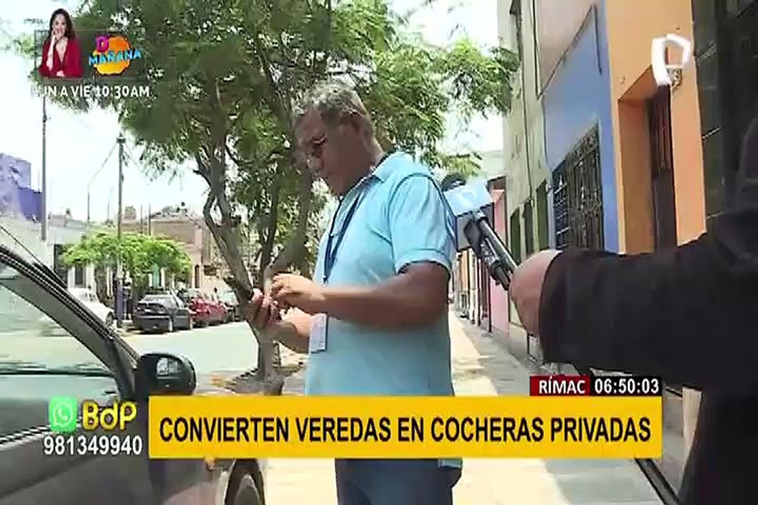 Rímac: pese a reclamo de vecinos convierten veredas en cocheras y estacionamientos privados