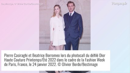 Download Video: Pierre Casiraghi et Beatrice Borromeo, couple glamour et complice au défilé Dior