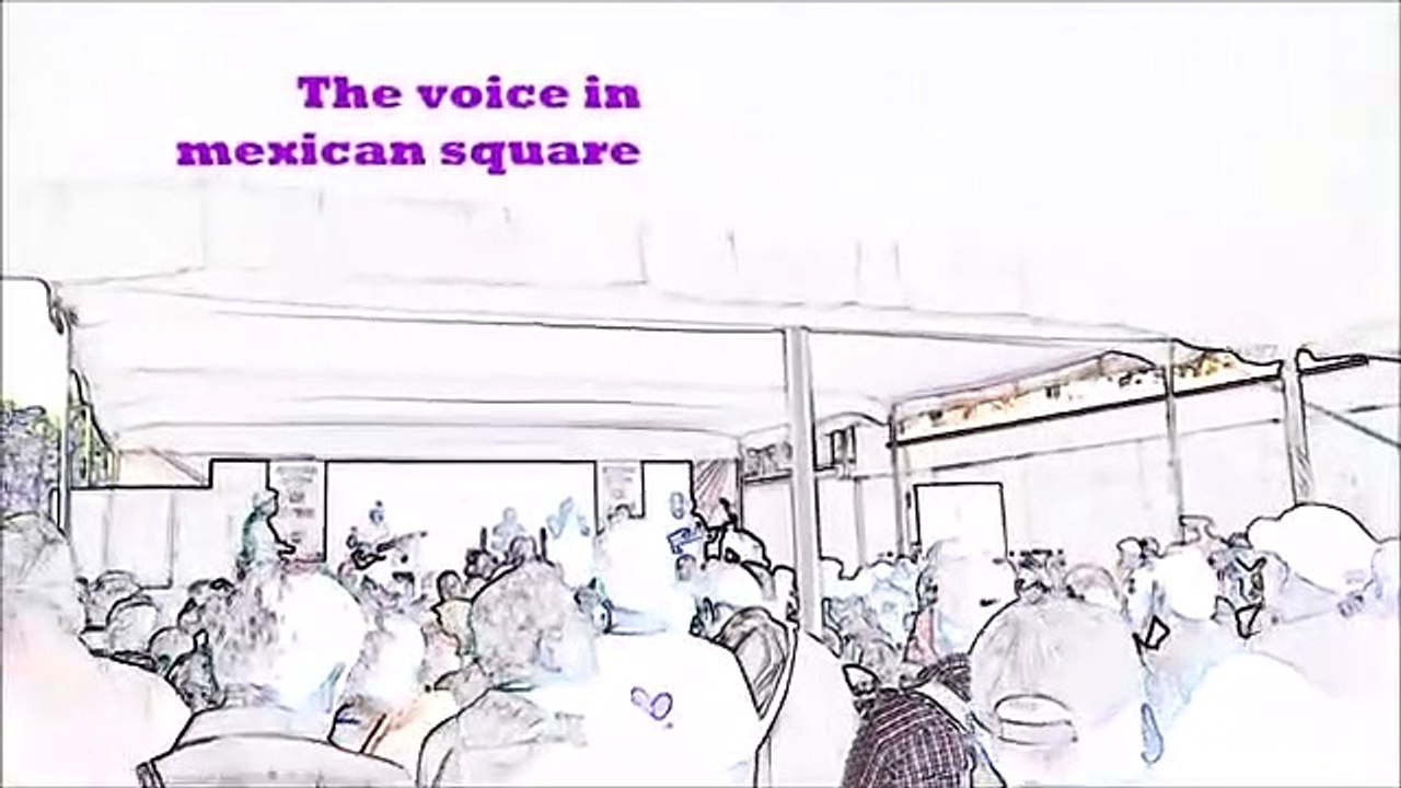 The voice mexican in square
