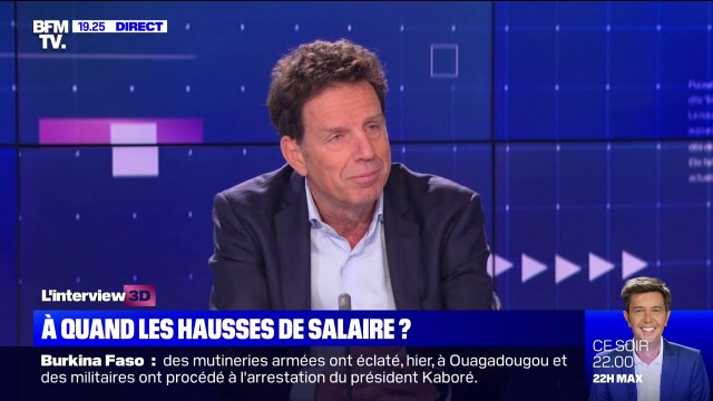 Geoffroy Roux de Bézieux (Medef) sur une hausse des salaires: La loi de l'offre et de la demande va fonctionner tout naturellement