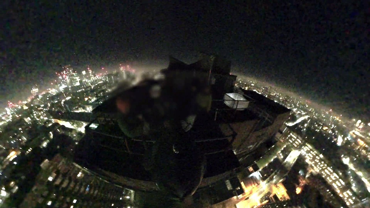 Quick Nighttime Base Jump from Building
