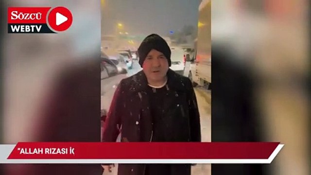 TEM Otoyolu'nda mahsur kalan Şafak Sezer: Allah rızası için sesimizi duyun