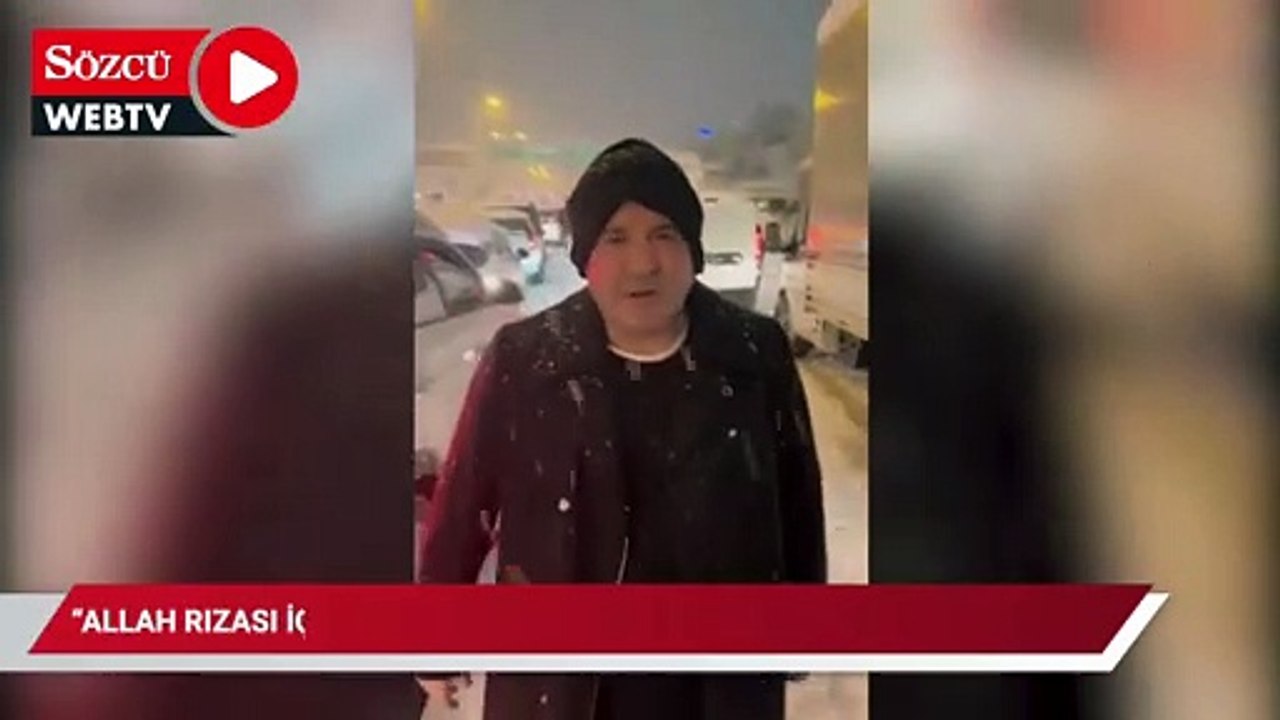 TEM Otoyolu'nda mahsur kalan Şafak Sezer: Allah rızası için sesimizi duyun