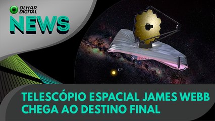 Download Video: Ao Vivo | Telescópio Espacial James Webb chega ao destino final | 24/01/2022 | #OlharDigital