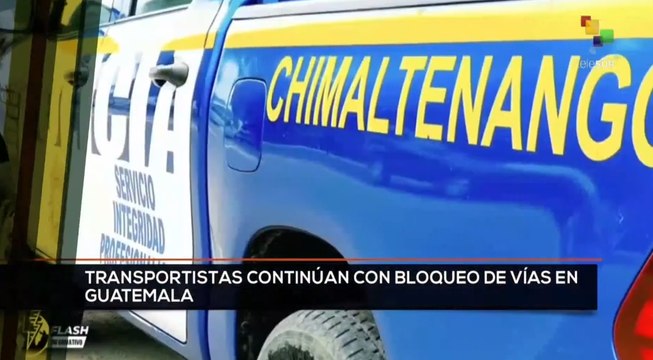 teleSUR Noticias 17:30 24-01: Continúa paro nacional de transportista guatemaltecos